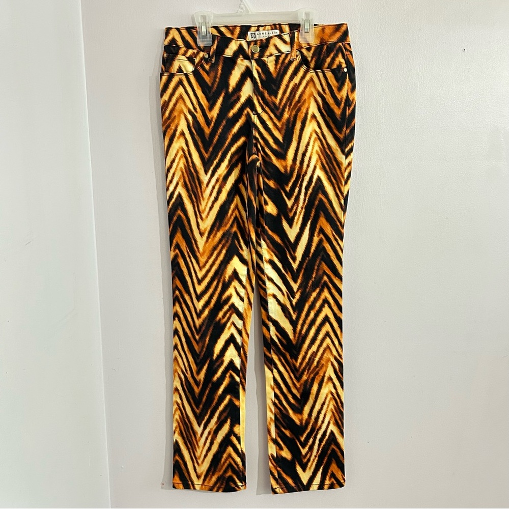 Anne Klein Tiger Print Jeans 6